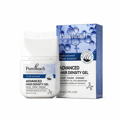 PureReach Advanced Hair Density Gel bottle and box